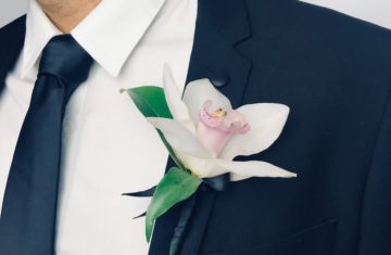 Wedding Buttonhole Fay flowers & Weddings Orchid