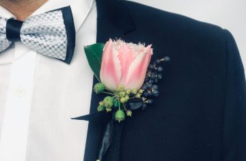 Wedding Buttonhole Fay flowers & Weddings Tulip