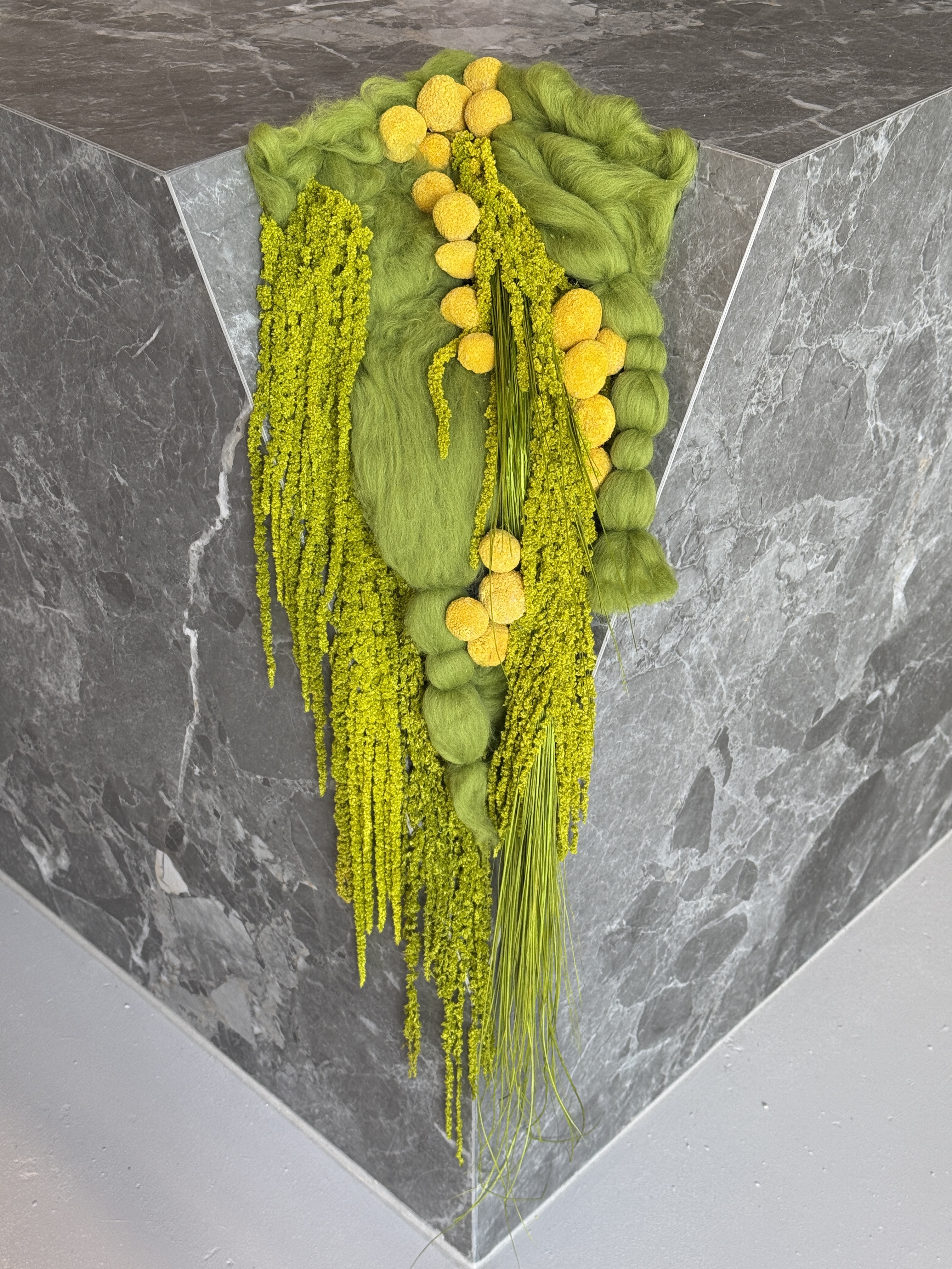 fay flowers studio reception counter arrangement