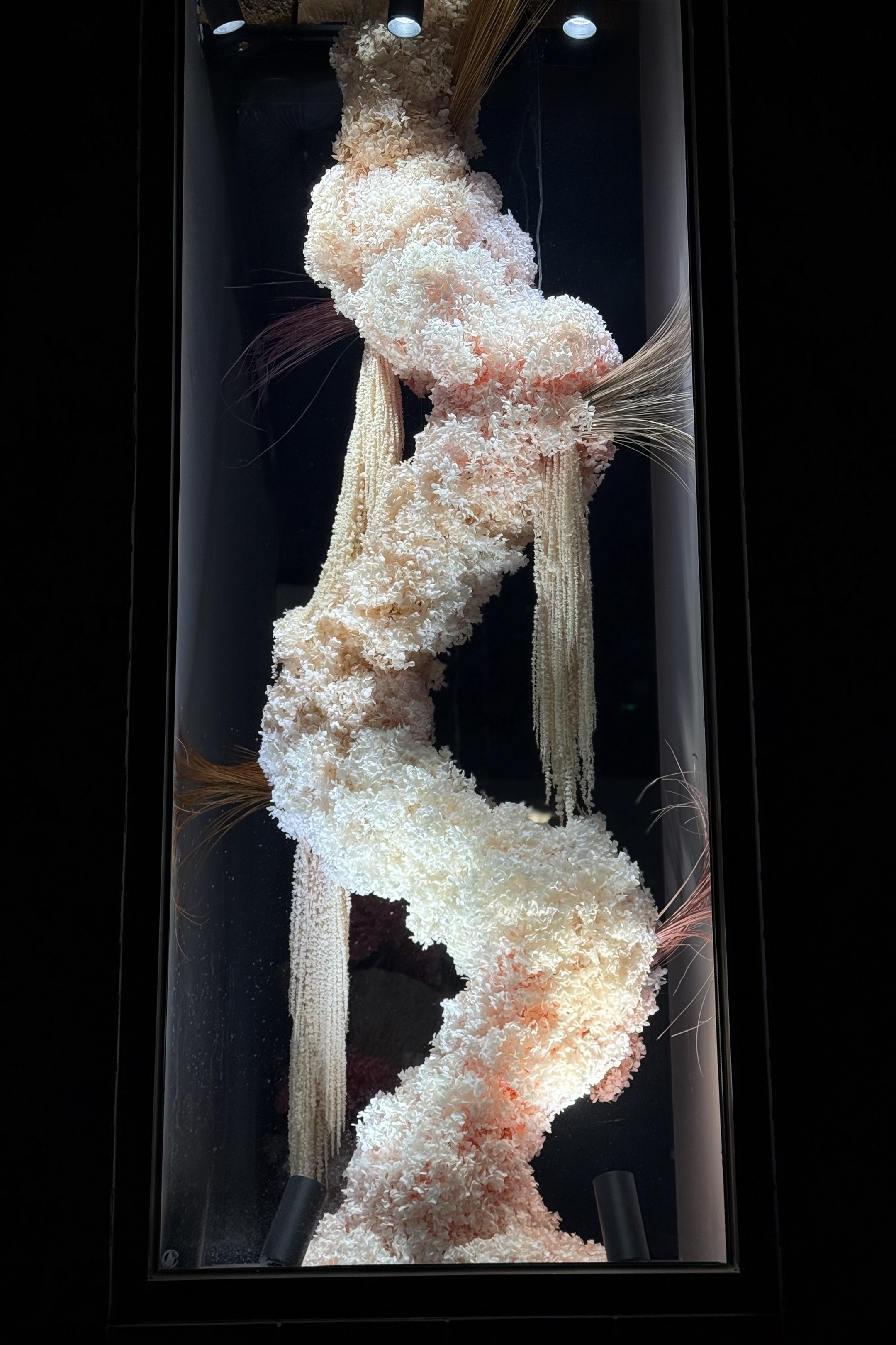 fay flowers studio sculptural vertical installation