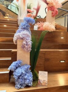 Artfully arranged preserved flowers Melbourne in colourful tones for events